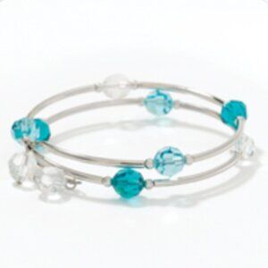 Wind up Bracelet, blue, Touchstone Crystal